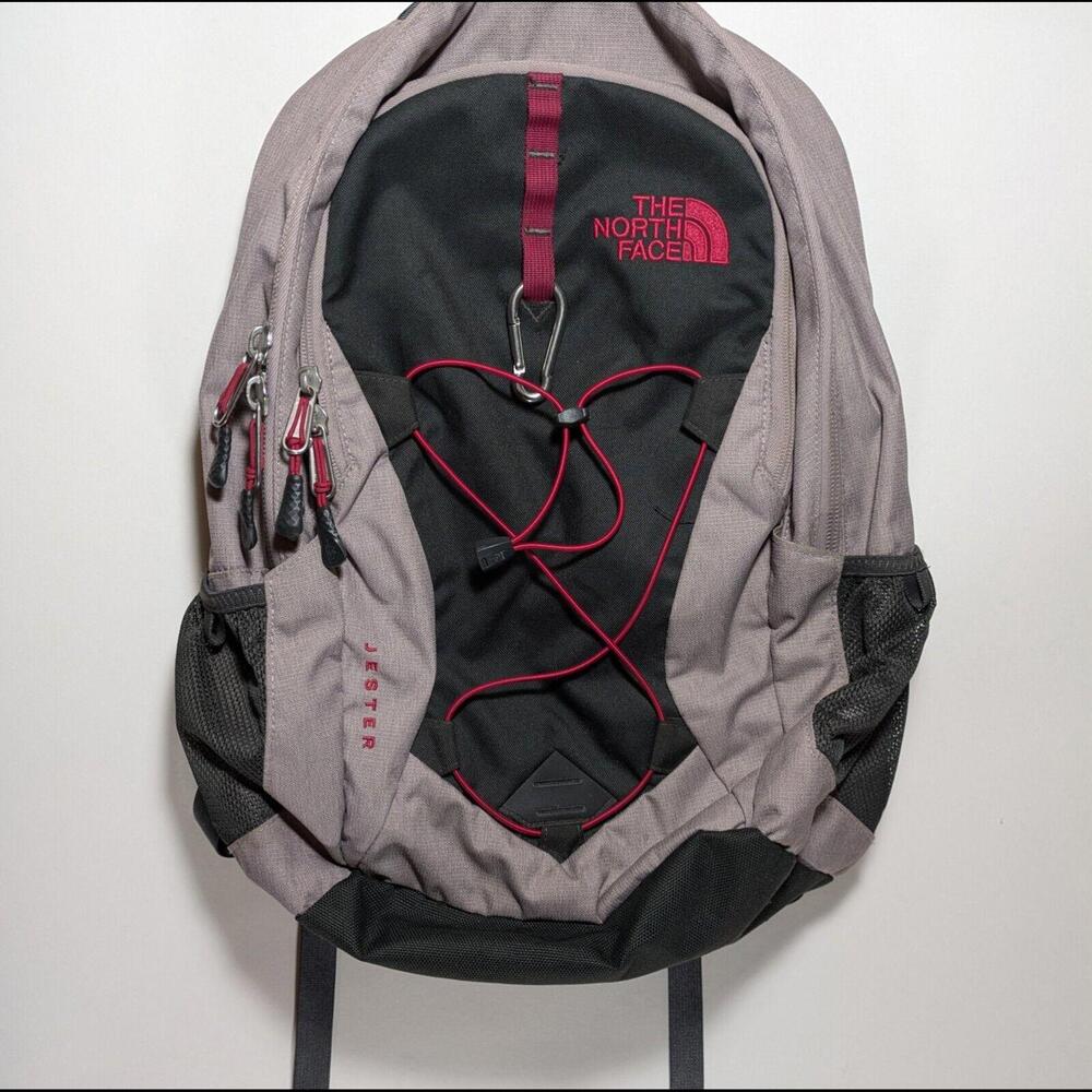 THE NORTH‎ FACE Jester Commuter Laptop Gray Black Flexvent Backpack Gym Bag